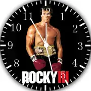 Rocky Movies Frameless Borderless Wall Clock For Gifts or Home Decor E38