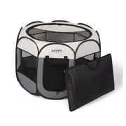 Pet Puppy Dog Playpen Dog Tent Crates Cage Indoor/Outdoor, Grey Medium