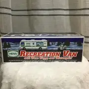 VTG NEW Hess 1998 Truck Recreation Van w/Dune Buggy & Motorcycle Collectible