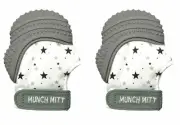 Munch Mitt Pastels Specialty Collection- Original Silicone Teether Mitten-...