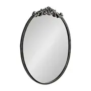 Arendahl Ornate Glam Oval Wall Mirror, 18 x 24, Antique Black, Beautiful