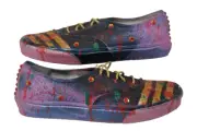 Vans Custom Painted Skate Shoes Bedazzled Killer Mens 9.5 Womens 11