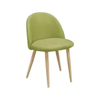 在飛比找PChome24h購物優惠-奧芬綠色布餐椅