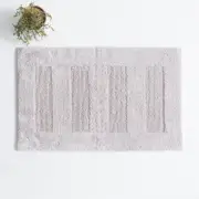 Renee Taylor Retreat 80cm Cotton Bath Mat Reversible Sand