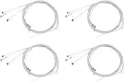 Pteanecay Set of 24 150XL Gauge 0.009 Inch Steel Strings for Electric Guitar, Silver, 750155488