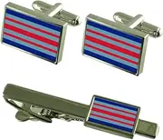 [Select Gifts] Marshal RAF Militairy England Flag Cufflinks Tie Clip Box Gift Set
