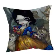 Loup Garou Cool Kids Fairytale Snow White Wolves Cushion Cover