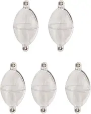 Plastic Buoy Bobbers, Fishing Bobbers Terminal Tackle Buoyant Plastic Fly Fishing Oval in-Line Bubble for Outdoor