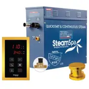 SteamSpa OAT750-A Oasis 7.5 KW QuickStart Steam Bath Generator - Gold