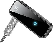 EZONEDEAL Bluetooth 5.0 Transmitter Receiver, Aux to Bluetooth Adapter Car Jack Converter With Mic for TV PC MP3 Speaker, Wireless Headphones