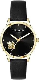 Ted Baker 34 mm Fitzrovia Bumble Bee 3H Leather Strap Watch