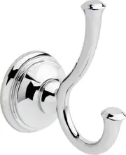 Double Robe Hook, Polished Chrome Polished Chrome