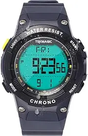 [TEKMAGIC] Digital Sports Wristwatch for Swimming and Diving 10 ATM Waterproof with Functions of Alarm Clock, Stopwatch, Chronograph, Countdown, Timer, Dual Time and Calendar, 12 and 24 Hour Format Switchable