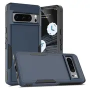ZUSLAB Pixel 8 Pro Case Rugged Defender Protective Heavy Duty Shockproof Dustproof Cover for Google (2023) - Blue