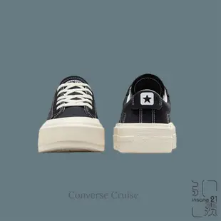 CONVERSE CHUCK TAYLOR ALL STAR CRUISE 厚底 解構 帆布鞋 黑 A08789C