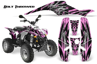 POLARIS TRAILBLAZER SCRAMBLER GRAPHICS KIT CREATORX DECALS BOLT THROWER PINKLITE
