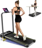 Walking Pad Treadmill, Incline Walking Pad with Handle, Foldable Treadmills for