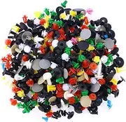 GLEAVI 500 Pcs Nylon Push Fasteners for Cars Automotive Bumper Rivet Clips with Screwdriver Durable Trim Panel and Door Panel Retainers Heavy Duty Vibration Resistant Easy to Use