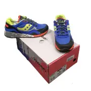 NIB Saucony Shadow 6000 Trail Sneakers! Blue With Yellow & Orange s706431