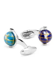 Paul Smith Globe Cufflinks - Silver - One Size ONE SIZE