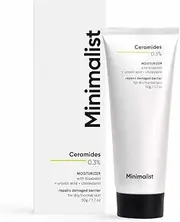 Minimalist 0.3% Ceramide Moisturizer For Barrier Repair | Deep Moisturization | Cream Based | Daily Repairing Face Moisturizer For Normal & Dry Skin, 50 gm 1.6 Oz (Pack of 1)
