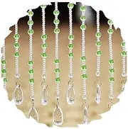 Beaded Door Curtains for Doorways Crystals Bead String Curtain for Room Dividers Living Room Partition Aisle Curtain Home Decoration, Customizable (Color : A, Size : 21 Strands-70x