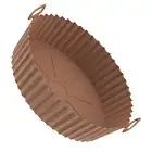 Silicone Air Fryers Basket Oven Non Stick Liners Easy Cleaning (Brown Liner) HOT