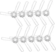 COHEALI 10pcs Lampshade Spring Clips Prong Design for Easy Installation Compatible with Glass and Fabric Lamp Shades Versatile Lighting Fixture Accessories