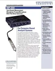 Audio Control Industrial MP-200 Measurement Microphone Preamplifier