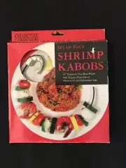 CHARCOAL COMPANION CIRCLE SHRIMP KABOB SKEWERS SET OF 4 DISHWASHER SAFE