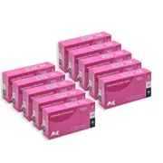 10 Pack Artist Choice Nitrile Pink Gloves Powder Free/Latex Free/Textured Small
