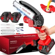 Cordless Mini Chainsaw 6 Inch [Women Friendly] Small Chainsaws Battery Powered,