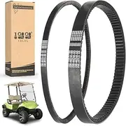 10L0L Golf Cart Drive Belt & Starter Generator Belt fit Yamaha G2, G5, G8, G9, G11, G14, G16, G20, G22, G29 Drive Gas 4 Cycle Models, OEM# J55-G6241-00, J55-H1173-00, J38-81173-00, JN6-H1173-00