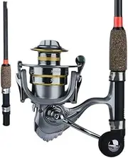 LLEIIshen Spinining Fishing Rod Combo 3m Feeder M H L Power Carp Fishing Rod 13+1BB Max Drag 9kg Fishing Reel with Spare Spool/1991