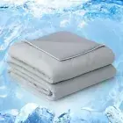 Cooling Comforter Queen, Cold Touch Fabric Absorbs Body Queen(90"x90") Grey