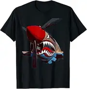 [VidiAmazing] Funny P-40 Warhawk Fighter Aircraft Ww2 Airplane Military T-Shirt ds1140 T-Shirt
