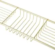 Bathtub Caddy Tray Brushed Gold Look Expandable Bath Tray Bath Tub Tray Table