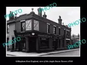 OLD 8x6 HISTORIC PHOTO GILLINGHAM KENT ENGLAND THE ANGLO SAXON TAVERN c1930