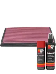 K&N Air Filter 33-2539 + Aerosol Recharge Kit fits CITRON AX 1.4L L4 DIESEL