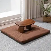 Solid Wood Meditation Stool, Meditation Stool, Church Meditation Stool, Sitting Stool, Tea Kneeling Stool, Meditation Yoga Stool,Brown and Cushion