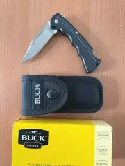 Buck Knives 422BKS Bucklight Black Folding knife W/Nylon Sheath