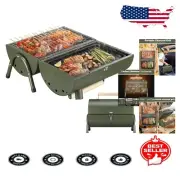 Durable Mini Charcoal BBQ Grill with Anti-Scald Handles for Safe Outdoor Cooking