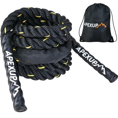APEXUP 9.9ft Jump Rope for Fitness Weighted Exercise for 5’10” taller(sprt 003)