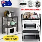 3 Tiers Metal Microwave Shelf Oven Storage Rack Stand Cabinet Holder Expandable