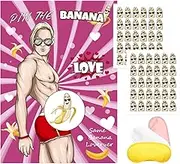 VOSINPADA Bridal Shower Bachelorette Party Games Pin The Banana on The Hunk Games, Bachelorette Party Favors Wedding Engagement Party Games Funny Ice Breaker Games Hilarious Party Games 60 Stickers