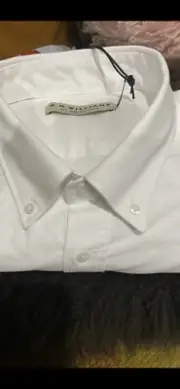 R M Williams Jervis Button Down Shirt Slim Fit Size 4 XL White And RRP $149