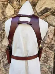leather holster for Double action revolvers Colt SAA clones, custom barrel Fastr