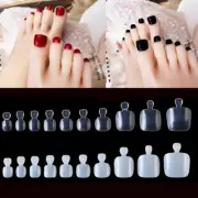 100X Full Cover Artificial Toenail Foot Fake Nails Nail Art Tips Toe False Nails
