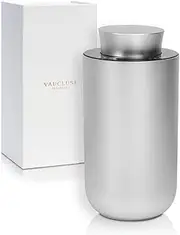 VAUCLUSE Silver Essential Oil Diffuser ? Wireless, Rechargeable, Waterless, No Heat, Nebulizing Tech for Fragrance Aromatherapy at Home, Office, Car, Super Quiet