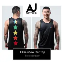 在飛比找蝦皮購物優惠-AJ Rainbow Star Top 背心 ( 黑色 )